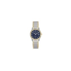 Montre Certus Femme Acier Bracelet Elastique fond bleu