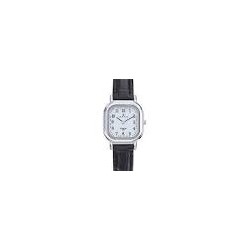 Montre Certus Femme Cuir Noir Fond Blanc