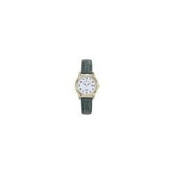 Montre Certus Femme Acier Doré Cuir Gris Fond Blanc