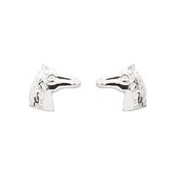 Boucles d'oreilles Enfant Carador Argent - Cheval