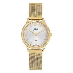 Montre Joalia femme acier milanais doré fond blanc