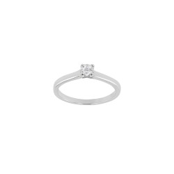 Bague Solitaire Atelier 17 Or Blanc 750/000 Diamants Synthétiques