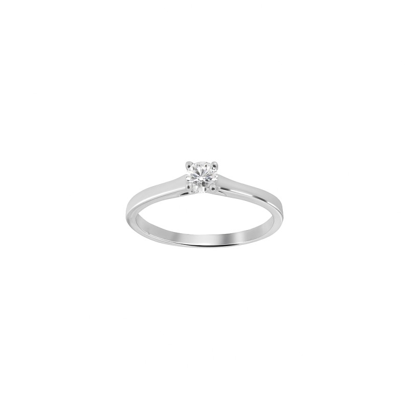 Bague Solitaire Atelier 17 Diamant Synthétique Or Blanc 750/000