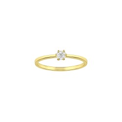 Bague Solitaire Atelier 17 Or Jaune 750/000 Diamant Synthétique