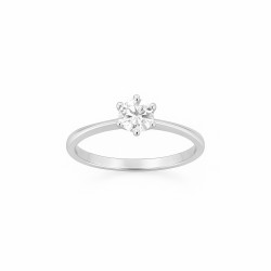 Bague Solitaire Atelier 17 Or Blanc 750/000 Diamant Synthétique