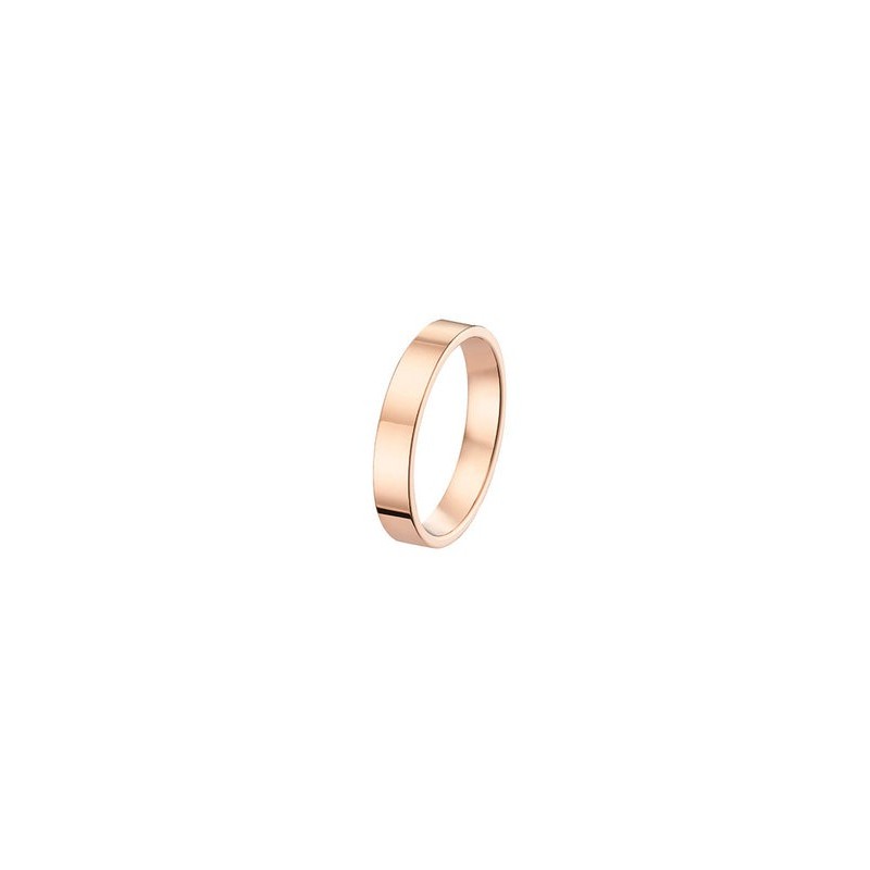 Alliance Or Rose 375/000 - Ruban Plat Confort 4mm