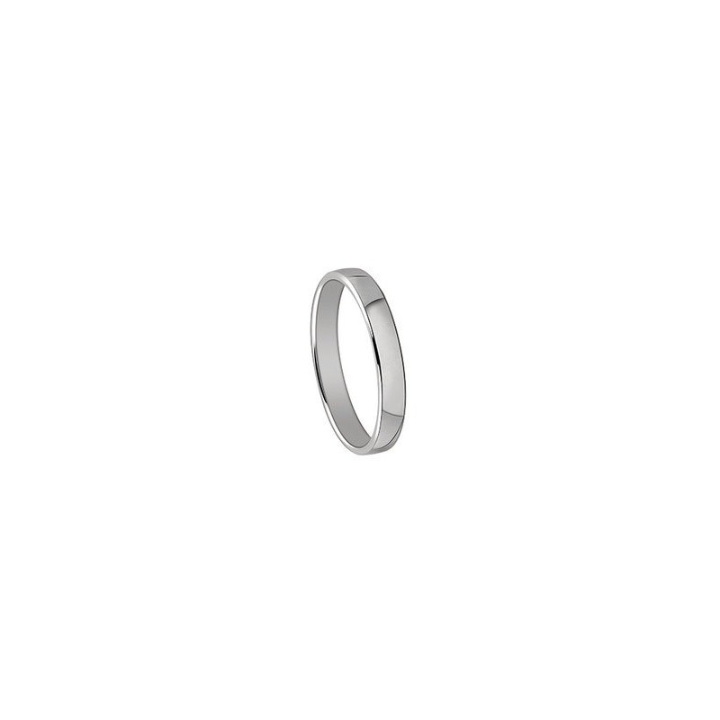 Alliance Or Blanc 750/000 - Ruban Bombe Standard 3mm