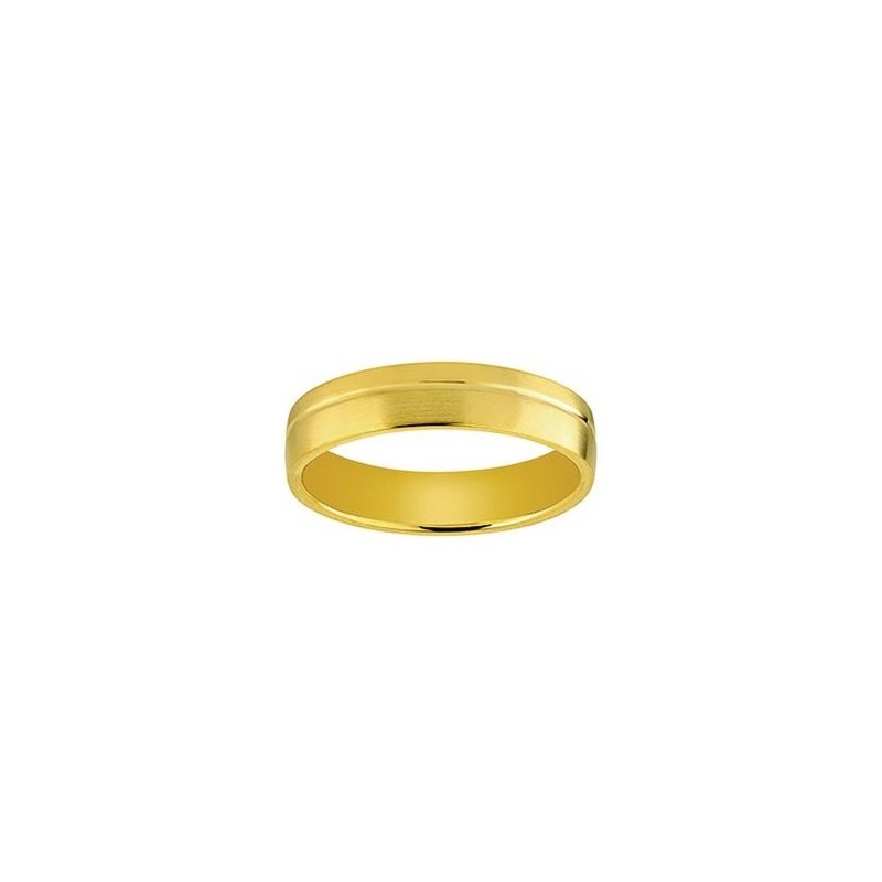 Alliance Or Jaune 750/000 - Fantaisie Confort 5mm