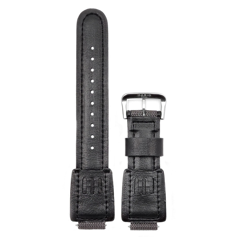 Bracelet Montre Casio Tissu Cuir noir