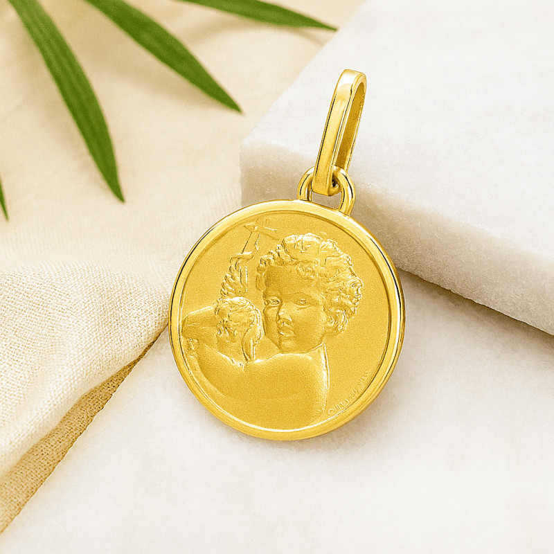 Pendentif Carador en  or jaune 750/000 Ange