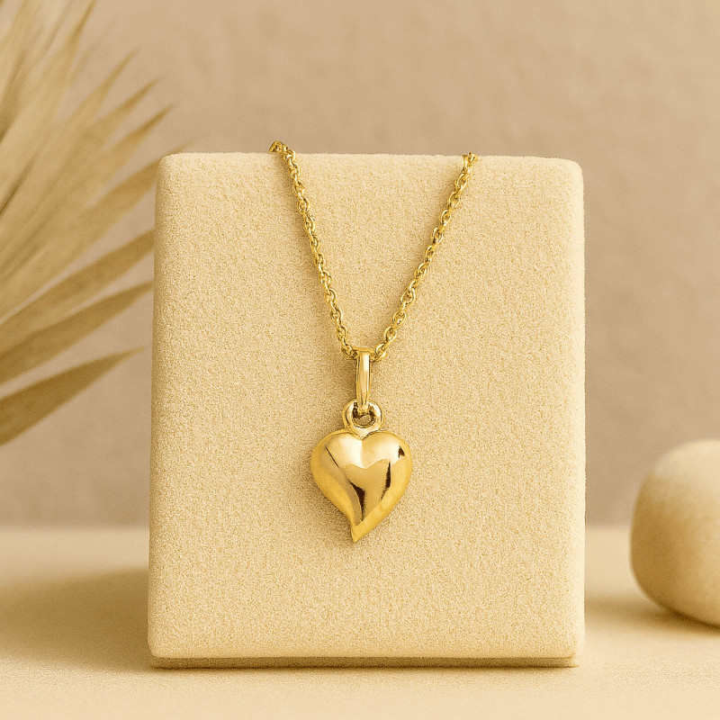 Pendentif Carador cœur or jaune 750/000