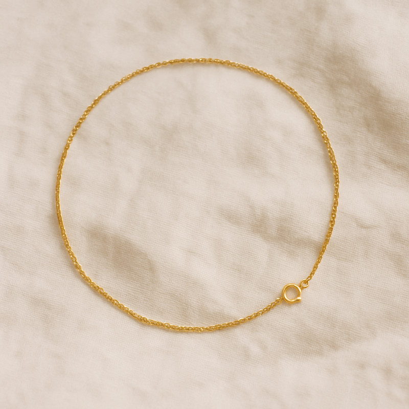Chaine Carador Or jaune 750/000 Maille forçat 50cm