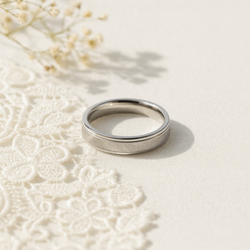 Alliance or blanc 375/000, CONFORT 4 mm