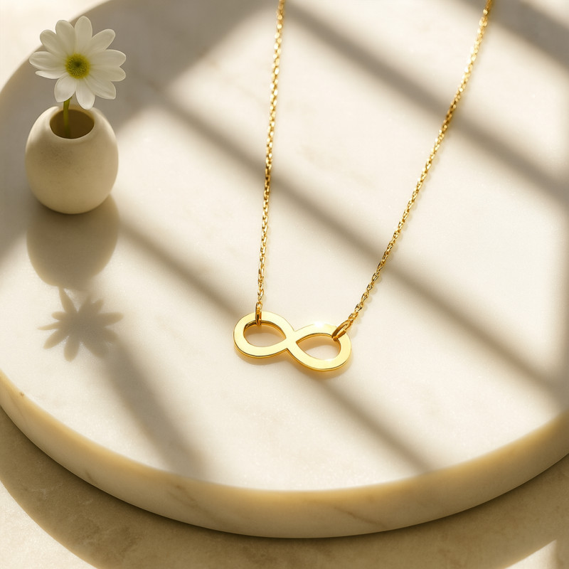 Collier Carador en Or Jaune 18K Fantaisie Infini