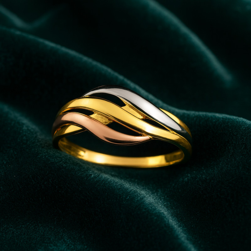 Bague fantaisie Carador en or 375/000 3 ors