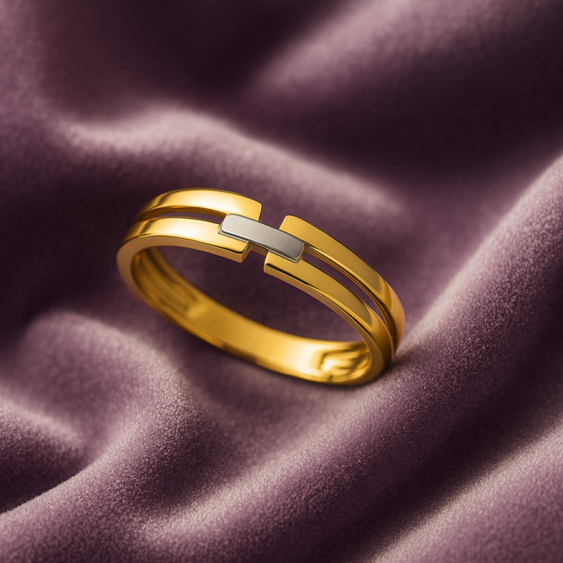 Bague fantaisie en or jaune 375/000