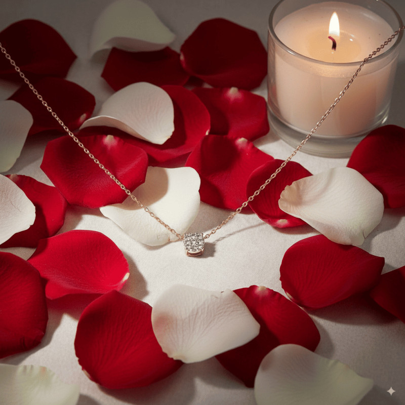 Collier solitaire femme - Carador -  En Or jaune, avec diamant