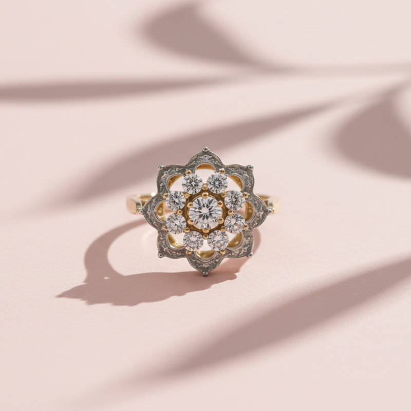 Bague femme Carador Or 375/000 et Oxyde de zirconium
