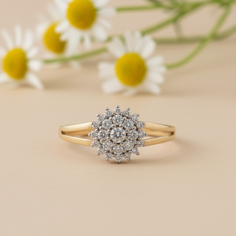 Bague femme Carador Or 375/000 et Oxyde de zirconium