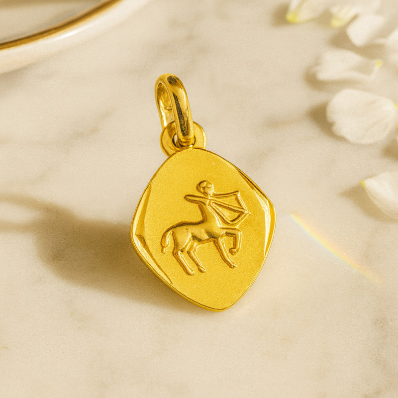 Pendentif Signe astrologique Sagittaire Carador en Or jaune 375/000