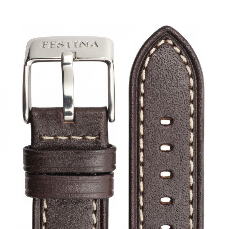 Bracelet de montre Festina cuir marron
