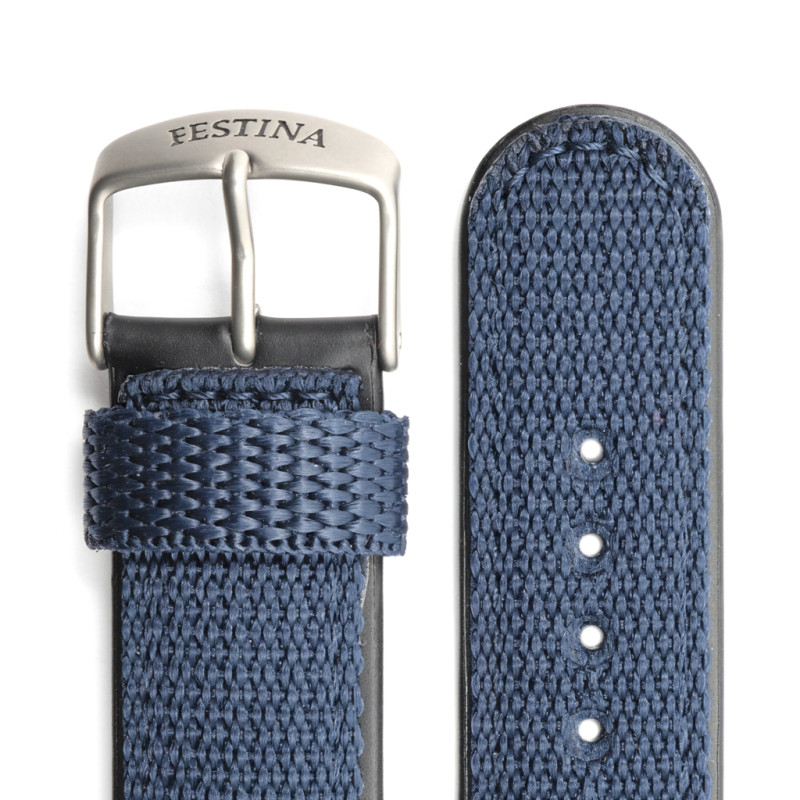 Bracelet de montre Festina tissu bleu