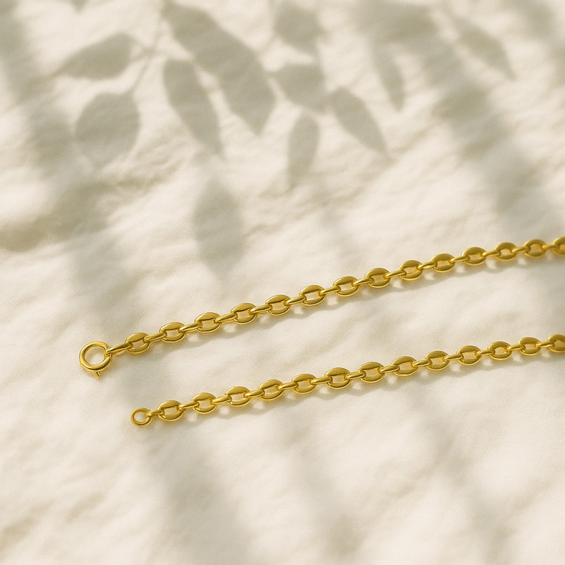 Chaîne Carador maille marine 3.2mm en or jaune 375/000
