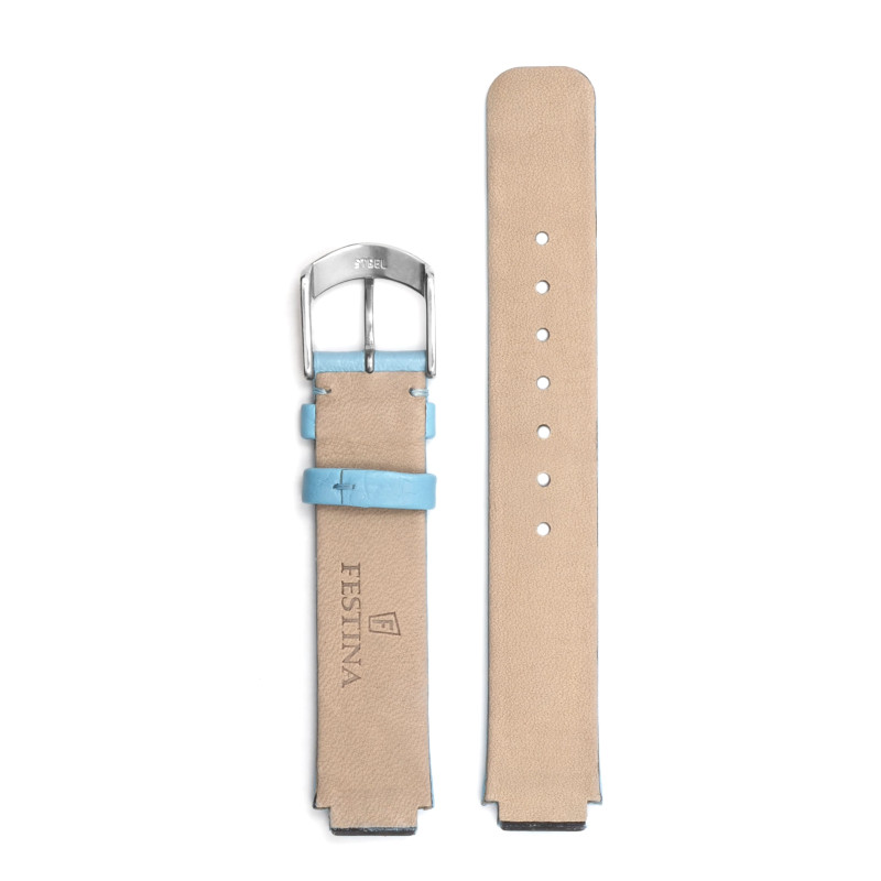 Bracelet de montre Festina cuir bleu