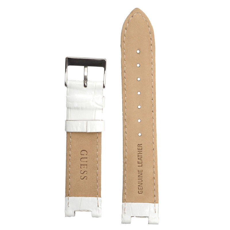 Bracelet de montre Guess cuir blanc