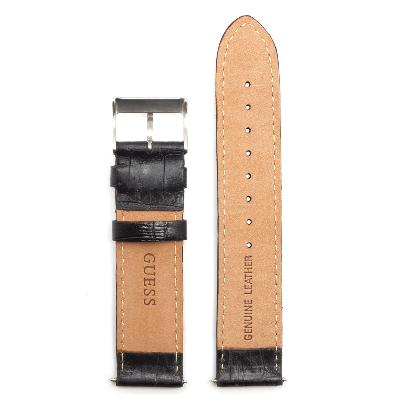 Bracelet de montre Guess cuir noir