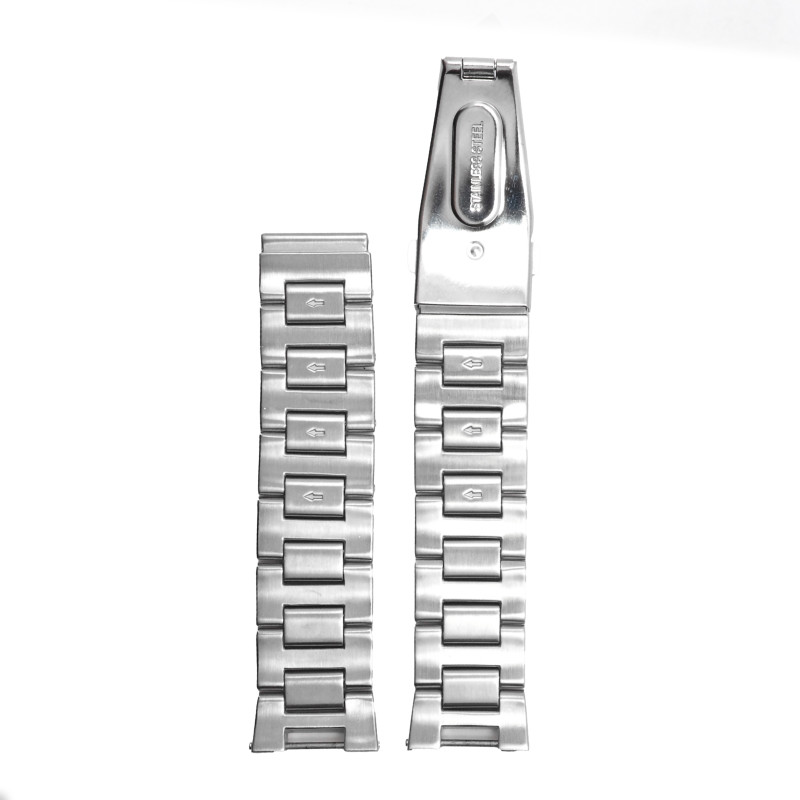 Bracelet de montre Guess acier bicolore argenté et doré rose boucle déployant