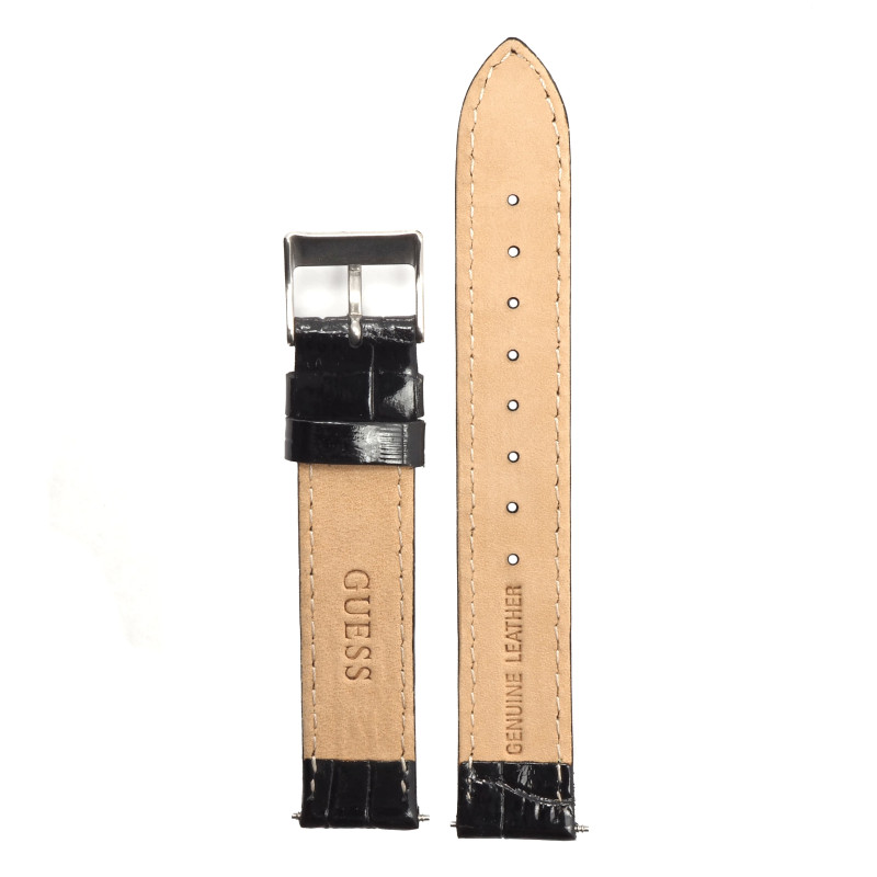 Bracelet de montre Guess cuir noir