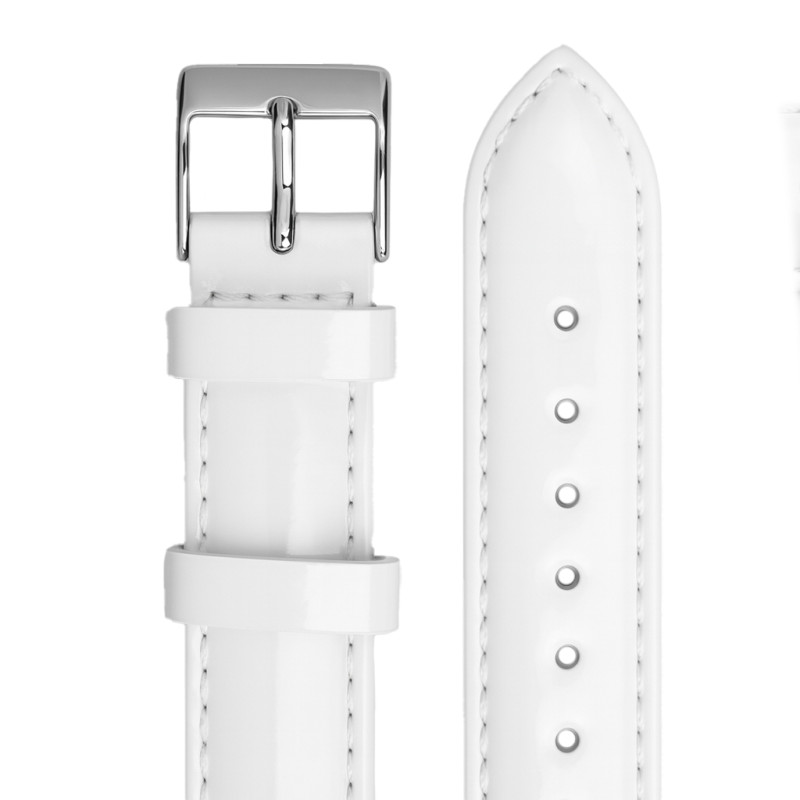 Bracelet de montre Guess cuir blanc boucle argenté