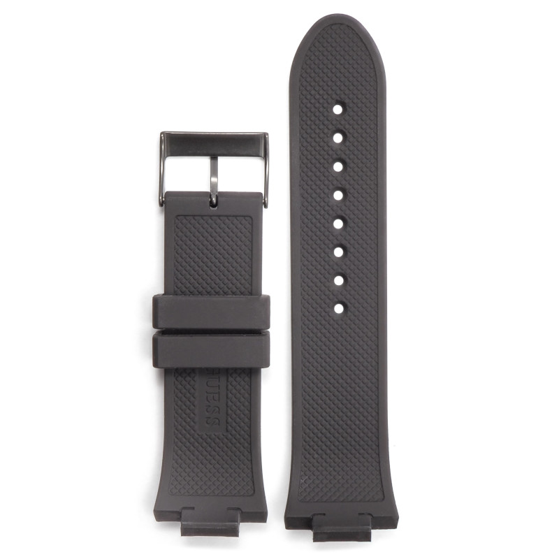 Bracelet de montre Guess silicone noir