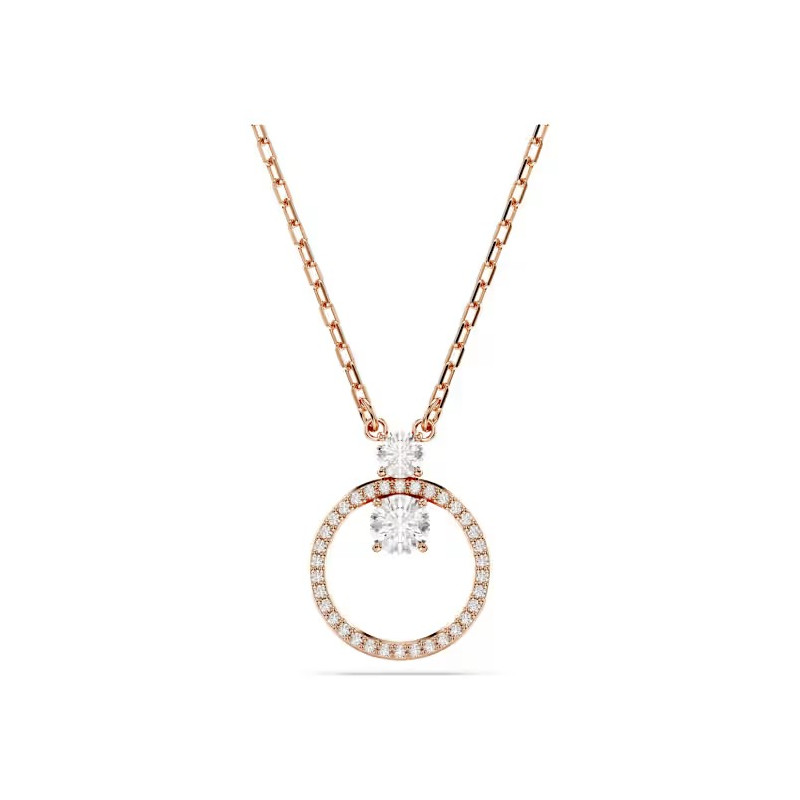 Collier Swarovski Femme Constella doré rose