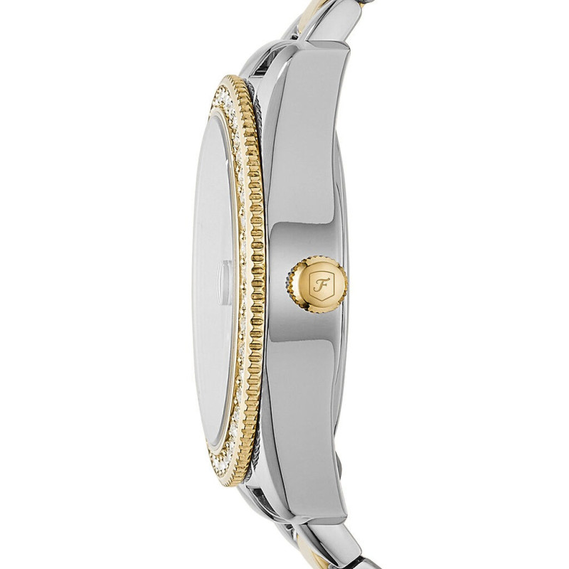 Montre analogique Fossil collection Scarlette bracelet acier bicolore