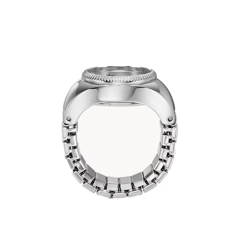 Montre analogique Fossil collection Watch Ring bracelet acier argenté