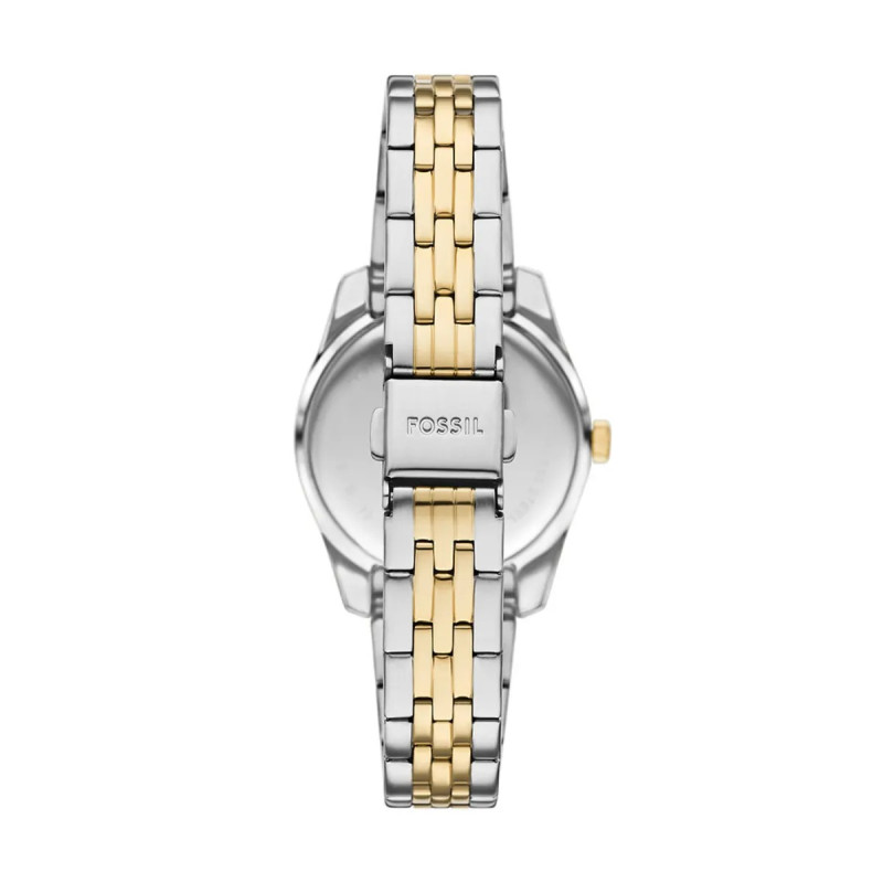 Montre analogique Fossil collection Scarlette bracelet acier bicolore