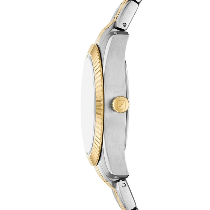 Montre analogique Fossil collection Scarlette bracelet acier bicolore