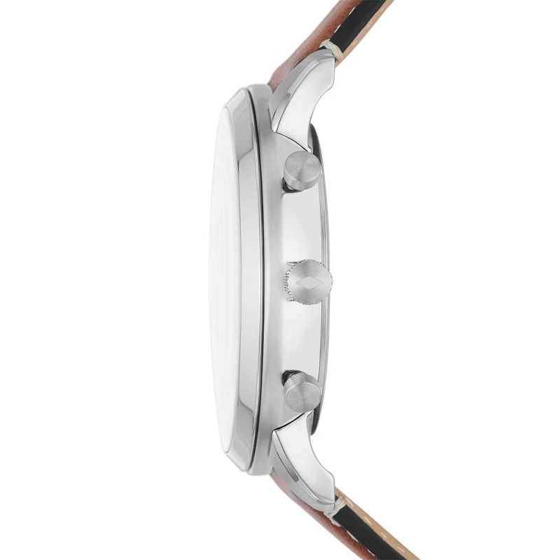 Montre analogique Fossil collection Neutra bracelet cuir marron