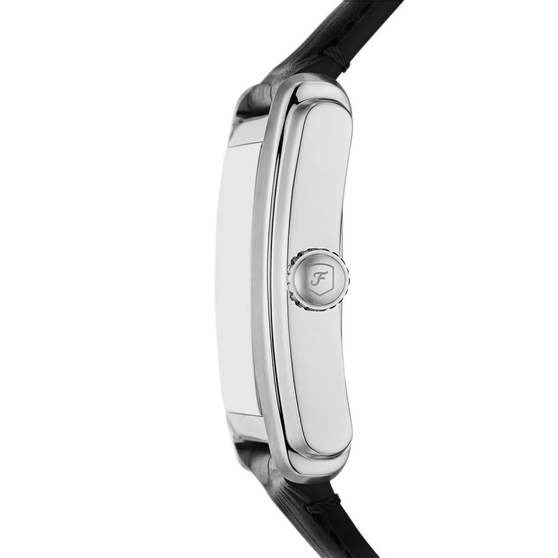 Montre analogique Fossil collection Carraway bracelet cuir noir