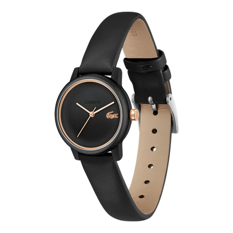 Montre Analogique Lacoste collection 12.12 swift bracelet cuir noir