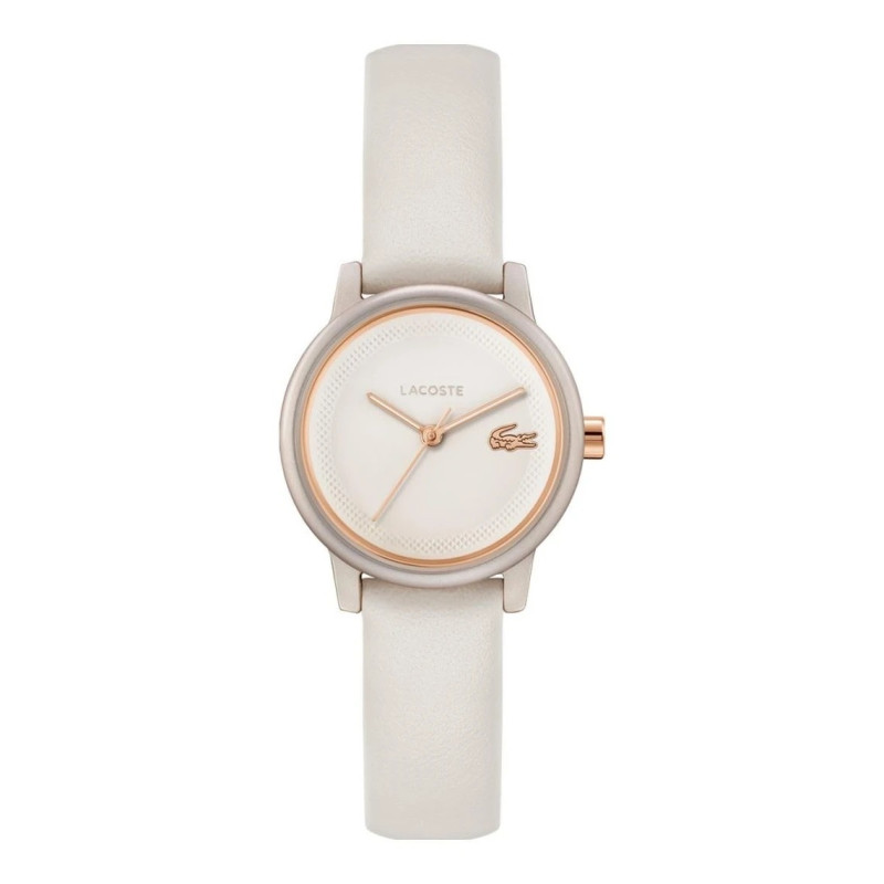 Montre Analogique Lacoste collection 12.12 swift bracelet cuir blanc