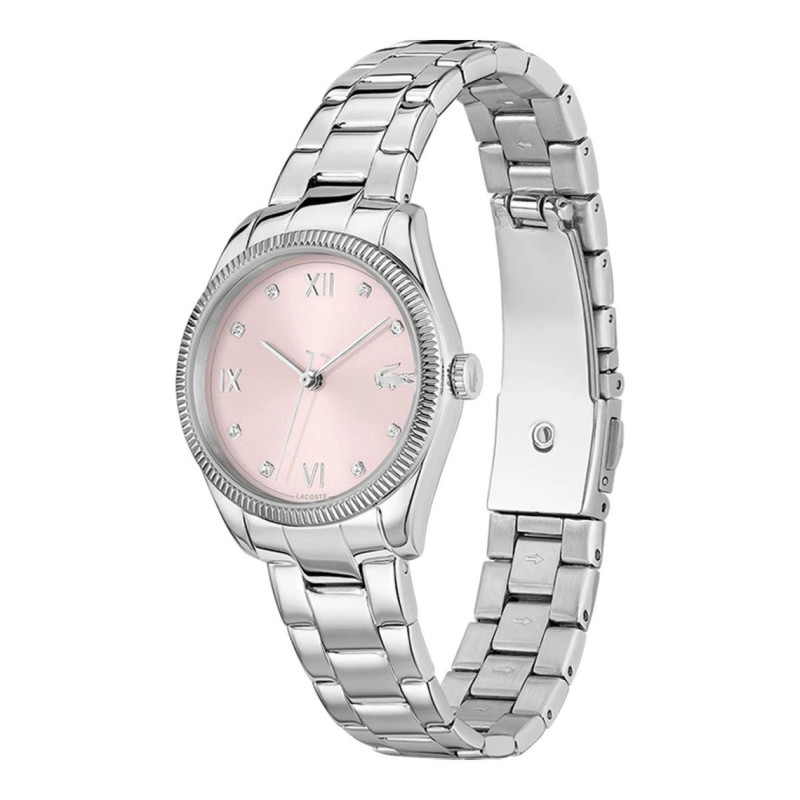 Montre Analogique Lacoste collection Parisienne bracelet acier argenté