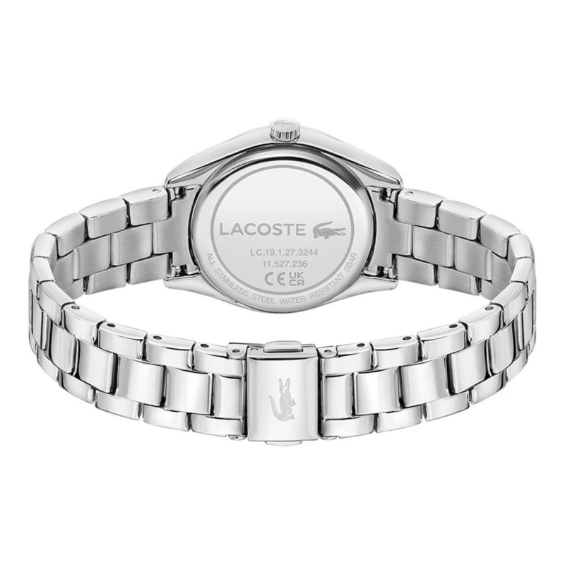 Montre Analogique Lacoste collection Parisienne bracelet acier argenté