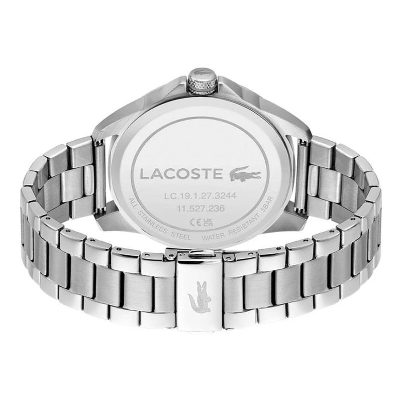 Montre Analogique Lacoste collection Le croc bracelet acier argenté