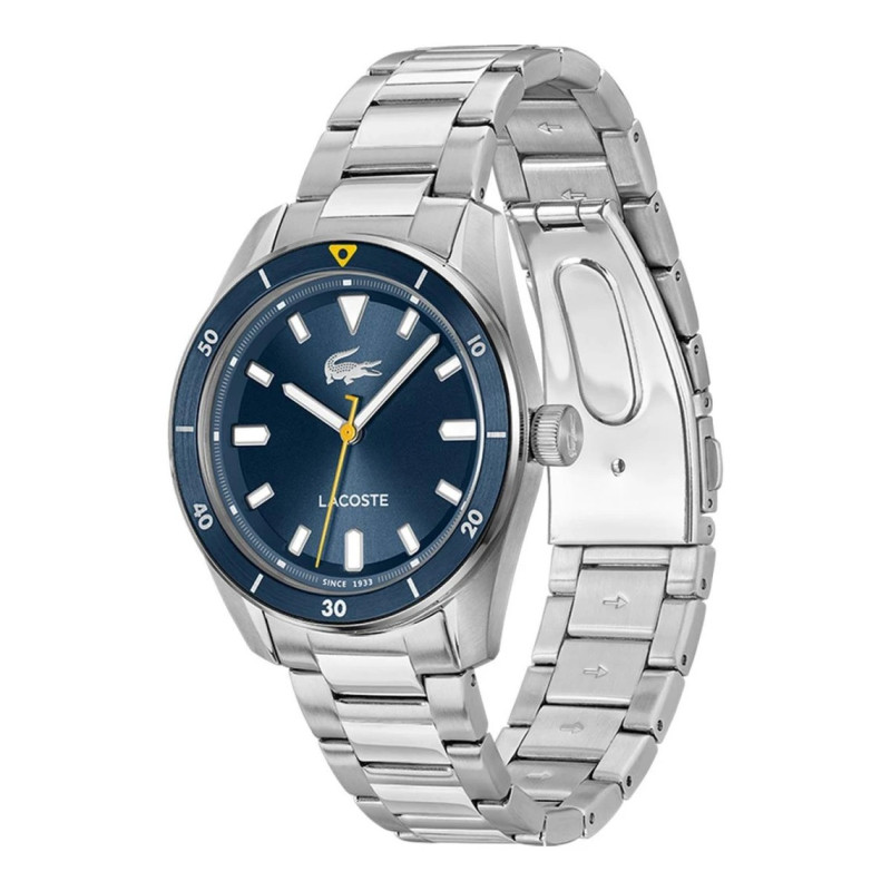 Montre Analogique Lacoste collection Boston bracelet acier argenté