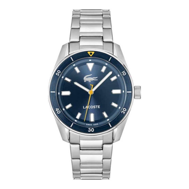 Montre Analogique Lacoste collection Boston bracelet acier argenté