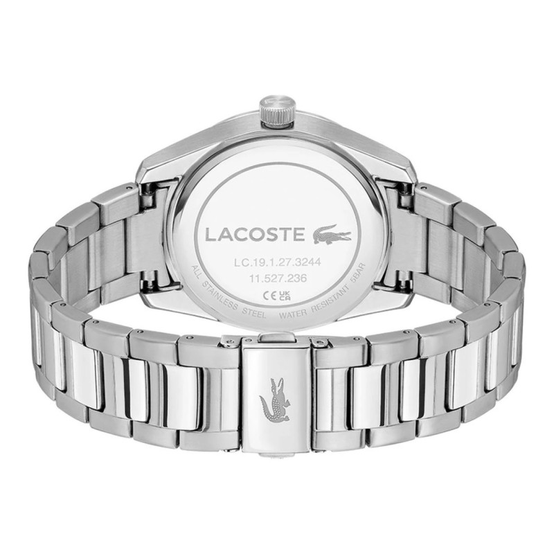 Montre Analogique Lacoste collection Boston bracelet acier argenté