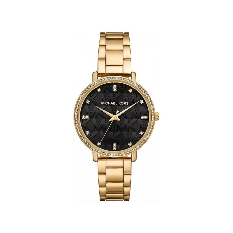 Montre femme Michael Kors Pyper en acier doré et cadrant noir